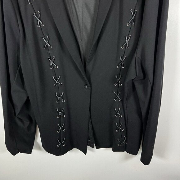 Empire Fox Torrid Exclusive Jacket Blazer Women’s Sz 5X Black - Picture 4 of 7